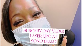 DAY 1 VLOG OF MY LASER LIPO TRISCULPT WITH SONO BELLO  COME ALONG WITH ME😬 [upl. by Standley]