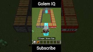 Minecraft Golem IQ😂iq minecraft shorts [upl. by Ladd]