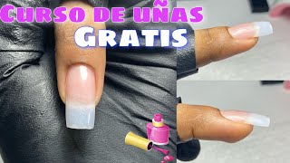 CLASE1 como aplicar uñas de acrílico para principiantestip natural [upl. by Baiel]