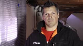 Waterproofing a Leaky Wet Basement Wall From The Interior [upl. by Ogait870]