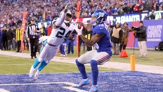 Odell Beckham vs Josh Norman On The Field  Inside The NFL  Panthers vs Giants highlights [upl. by Fatsug830]