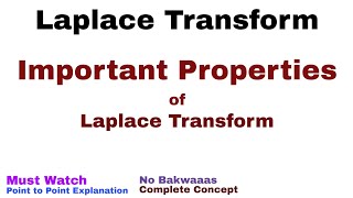 Properties of Laplace Transform Part 6 [upl. by Locklin]