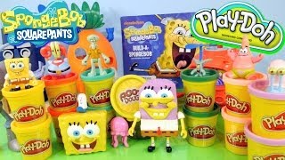 Play Doh Spongebob Squarepants Nickelodeon Toys Playdough Builder Playset By Disney Cars Toy Club [upl. by Eey]