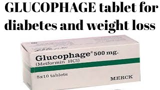 how to use Glucophage tablet for diabetes and weight loss medicine [upl. by Yrem530]