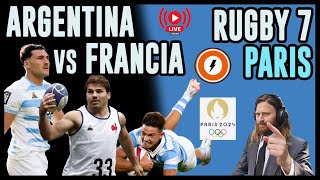 Argentina vs Francia  Juegos Olímpicos Paris 2024  Rugby 7  Reacción en VIVO pumas7 [upl. by Winstonn]