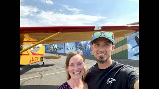 Cessna 170 flight from Prineville  Packwood  Scapoose  Prineville [upl. by Hiett234]