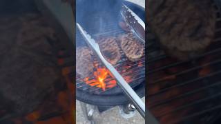 Grilled ribeyes on the kamado grill for a delicious steak dinner beef steak ribeye food grill [upl. by Airebma961]