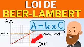 Utiliser la loi de BeerLambert pour déterminer la concentration dune solution avec labsorbance [upl. by Attennaej]