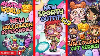 😍¡NUEVOS ACCESORIOS DE HALLOWEEN Y OUTFIT SPORTY GRATIS  AVATAR WORLD😍 [upl. by Eiramlehcar]