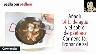 MICRO RECETA PAELLA CON PAELLERO CARMENCITA ESP [upl. by Ignatia]