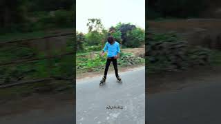 Ajoy Skating🥺🥺 power slide on roadinlineskating shortvideo youtubeshortviralsvideo [upl. by Elaen]