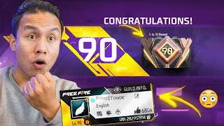 90 Level Up in Free Fire 🔥 Free Gloo Wall Reward 😱 Tonde Gamer [upl. by Erbua]