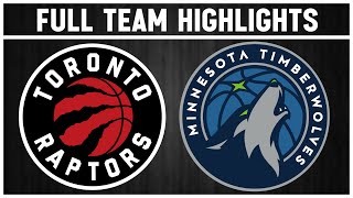 Toronto Raptors vs Minnesota Timberwolves  Nov 21 2024 [upl. by Dorinda]