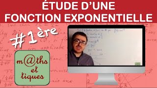 Etudier une fonction avec exponentielle  Première [upl. by Alliehs961]