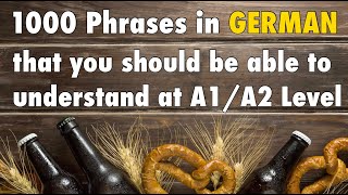 1000 German Phrases for Beginner A1  A2  with English Translation [upl. by Zitah]