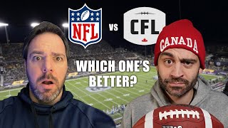 American Reacts to CANADIAN FOOTBALLshocked by differences NFL vs CFL [upl. by Euf532]