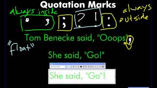 Punctuating with Quotation Marks [upl. by Inej]