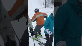 Skier Loses Control and Crashes Into Ploughed Snow  1479610 [upl. by Genni134]