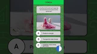 Función principal de las enzimas 🧪🔬 culturilla quiz trivia ciencia enzimas funcionalidad [upl. by Nnaaihtnyc]