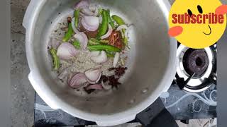 Normal rice vegetable biryani in pressure cooker simple and tasty sathya all in one [upl. by Immat]