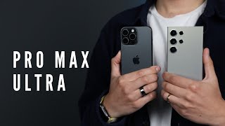 iPhone 15 Pro Max vs Galaxy S24 Ultra Care pe care Review română [upl. by Aimek]