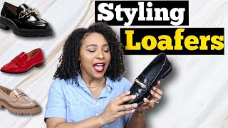 HOW TO STYLE LOAFERS  5 OUTFIT IDEAS [upl. by Eiclek]