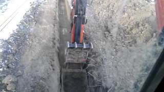 How to dig pipeline ditch [upl. by Fey]