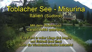 Toblacher See – Misurina  Italien Italy  SüdtirolVenetien  real time amp full length [upl. by Eocsor]