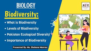 Biodiversity in Urdu amp Hindi  Levels of Biodiversity  Pakistan Ecological Diversity  Biology [upl. by Down228]