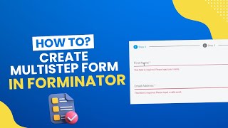 How To create multistep form in Forminator for free  Wordpress Tutorial [upl. by Winne491]