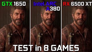 GTX 1650 vs Intel Arc A380 vs RX 6500 XT  Test in 8 Games [upl. by Eojyllib]