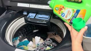 Samsung washer How to Start a Normal load of wash in washing machine model WA54CG7150AD [upl. by Jc355]