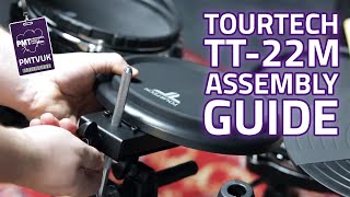 TOURTECH TT22M Electronic Drum Kit Set Up amp Assembly Guide [upl. by Jon533]