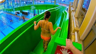 Crazy StandUp Water Slide at AquaMagis Plettenberg [upl. by Flss773]