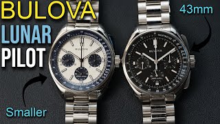 43mm Bulova Lunar Pilot  Hands on Review with Both New Smaller Bulova Lunar Pilot Moon Watches [upl. by Ailemak]