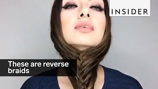 Reverse braids is an easy way to braid the back of your head [upl. by Asirralc926]