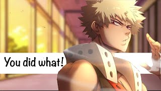 Bakugou x listener Bakugou protects you from self harm ASMR MHA [upl. by Nnylkoorb]