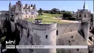 Vue den haut  le château dAmboise [upl. by Cappella]