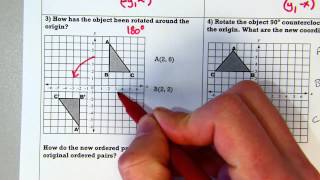 Rotations on the Coordinate Plane [upl. by Arhat]