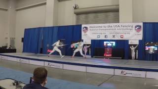 2017 Summer Nationals Div IA Mens Foil GOLD DAHOD v WELCH [upl. by Egrog]