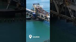 Pamban old railway bridge ridewithrimbu rameshwaram seabridge railwaybridge oldbridge shorts [upl. by Asiluj]