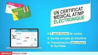 Certificat médical accident du travail  maladie professionnelle CM ATMP [upl. by Ahs300]