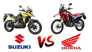 SUZUKI V STROM 250 SX vs HONDA CRF 250 RALLY  Side By Side Comparison  King Eley TV [upl. by Troyes249]