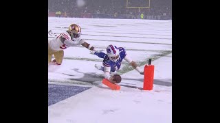 Josh Allen catches for a 7yard Touchdown vs San Francisco 49ers [upl. by Ssecnirp]