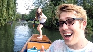 Punting in Cambridge  Evan Edinger Travel [upl. by Candace]