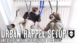 How To Setup an Urban Rappel and Other Emergency Rappelling Techniques [upl. by Yraeht240]