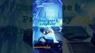 One Phase Prophecy Dungeon Boss Destiny 2 destiny2 gaming destiny2memes destinyplayers dps [upl. by Aelanej585]