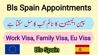 Bls Spain Appointments Date October Work visa family visa eu visa blsspain spainappointment [upl. by Esilenna]