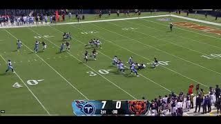 Velus Jones Jr MUFFED KICKOFF Leads To Bears Turnover  Chicago Bears vs Tennessee Titans [upl. by Haleehs]