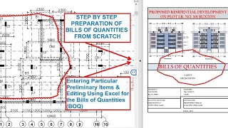 PARTICULAR PRELIMINARIES E02 BILL OF QUANTITIES IN CONSTRUCTION FROM SCRATCH USING EXCEL [upl. by Yule]